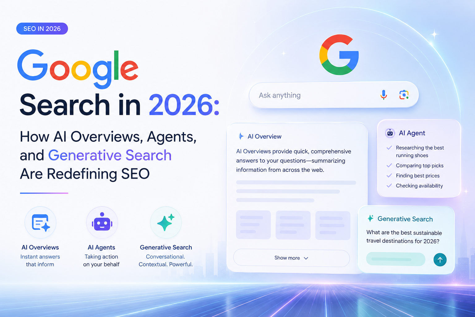 Google Search in 2026: How AI Overviews, Agents, and Generative Search Are Redefining SEO